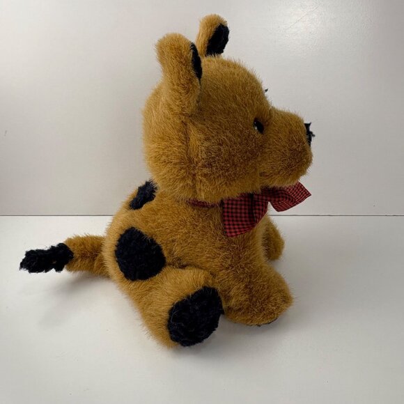 VTG1994 Dakin Gingham & Friends 10” Plush Puppy Dog Bow # 05937 - Picture 5 of 6